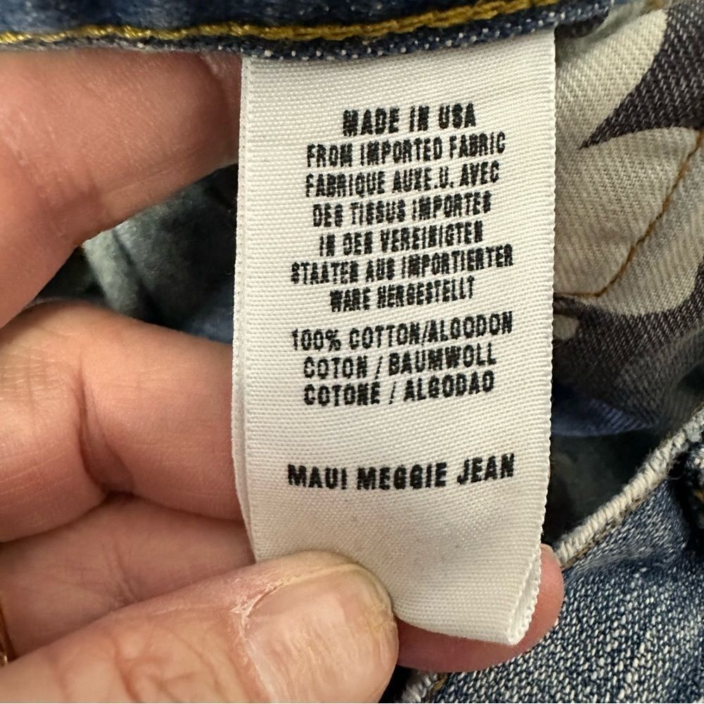 Lucky Brand Maui Meggie Jean Med Wash Women's Size 2/26 Raw Hem - Picture 14 of 14